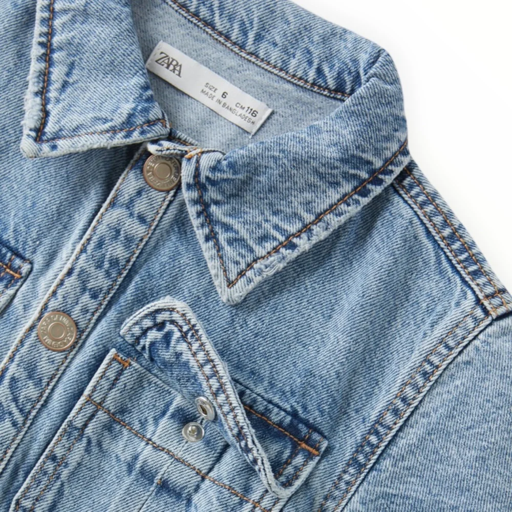 Zara Kids Denim Worker Jumpsuit - Picture 3 of 3